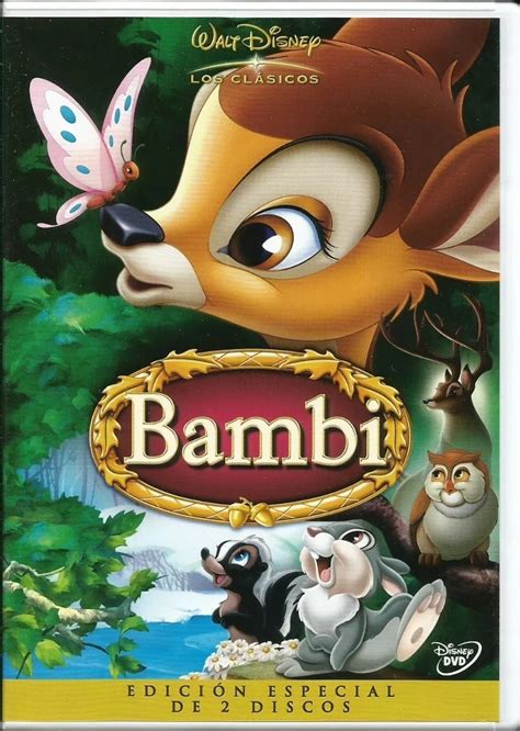 Pelicula De Disney Monsters Bambi El Zorro Y El Sabueso Dvd 14602