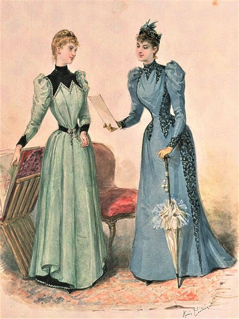 La Mode Illustree 1891 1890s Fashion Gilded Age Fashion