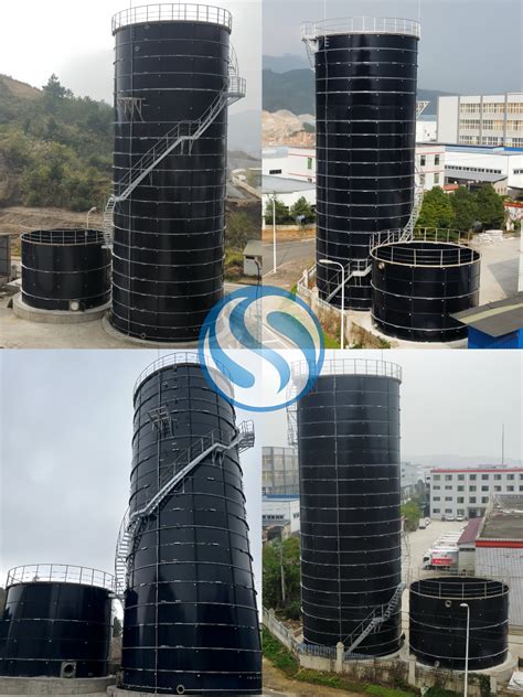 Bolted Glass Lined Steel Water Storage Tanks For Waste Water Treatment