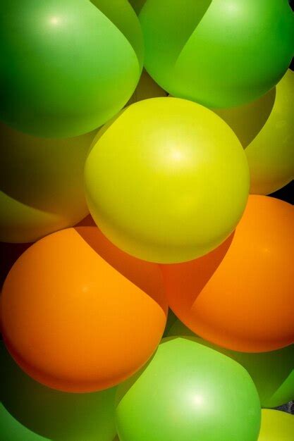 Premium Photo Bunch Of Colorful Balloons For The Outdoor Party