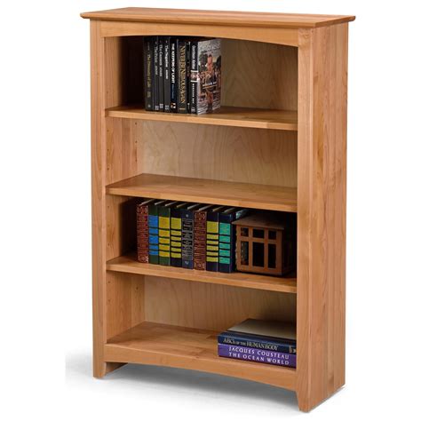 Archbold Furniture Bookcases Solid Wood Alder Bookcase With 3 Open