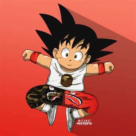 Dragon Ball Artwork Bape Art Kid Goku