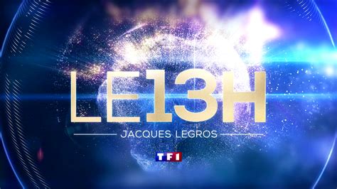 Bonjour et bienvenue dans ce journal de 13h mais nous n'allons pas passer beaucoup de temps après s'être confondue en excuses, la journaliste a annoncé : vidéo : Générique Journal - LE 13H - Jacques Legros - TF1 ...