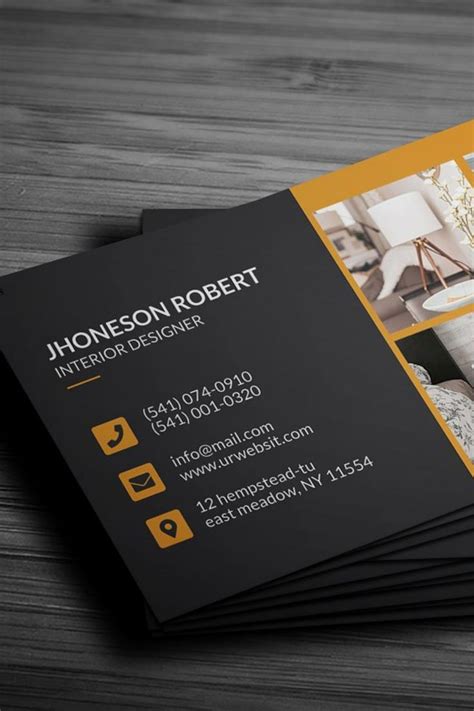Interior Design Business Card Interior Designer Business Card