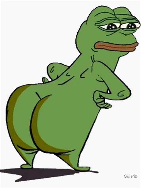 Pepe The Frog Meme Ass Sticker By Omeris Redbubble