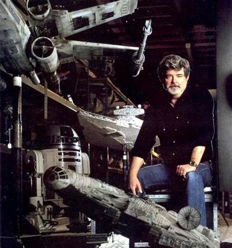 George Lucas With Some Of The Lucasfilm Archives Late 80s Star Wars