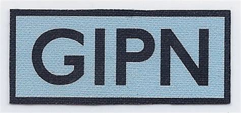 1 6 scale french gipn police back patch one sixth scale king