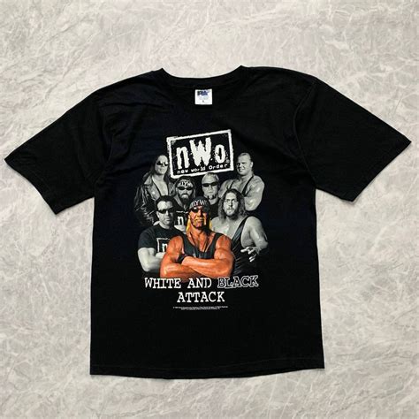 Vintage Vtg 90s Nwo White And Black Attack Hulk Hogan 1998 T Shirt