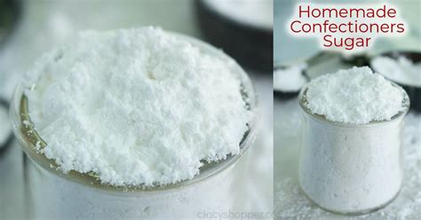 Homemade Confectioners Sugar Cincyshopper