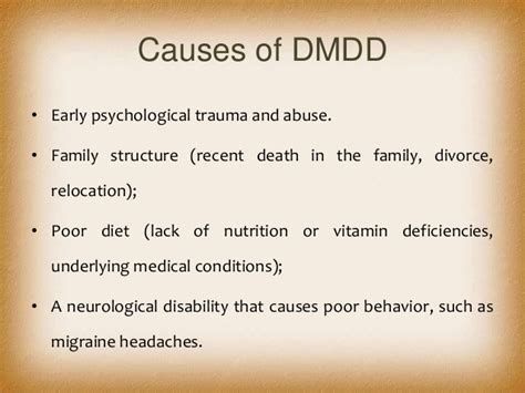 Dmdd Disruptive Mood Dysregulation Disorder