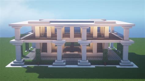 Como Construir Una Gran Casa Moderna En Minecraft Muy F Cil Minecraft