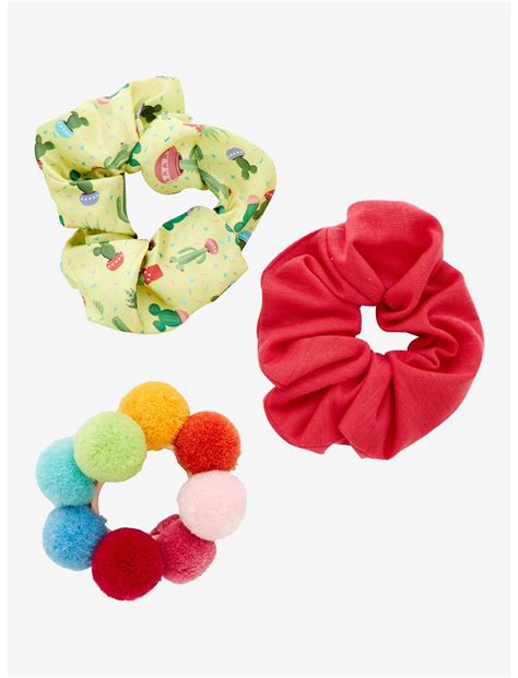 Disney Mickey Mouse Cactus Scrunchy Set Boxlunch Exclusive Boxlunch