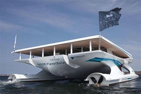A New Age Catamaran Laden With 38000 Solar Cells And 85 Tons Of