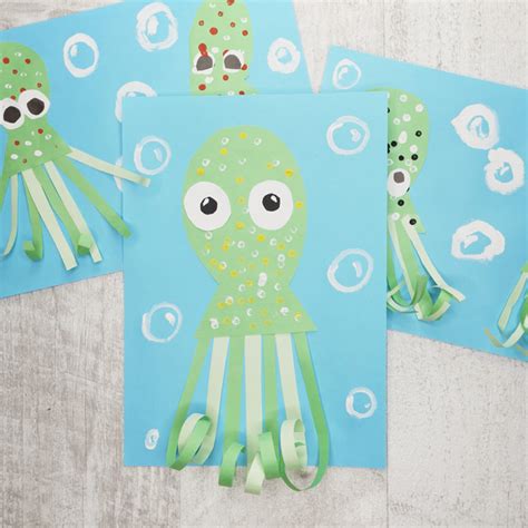 Funny Octopuses Paper Craft For Your Kids Artisanat De Poulpe Octopus