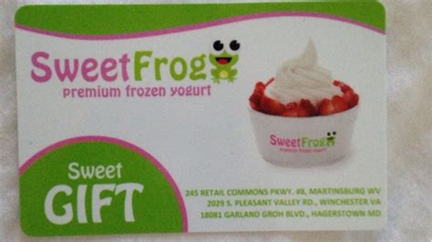 Inc.the visa gift card can be used everywhere visa debit cards are accepted in the us. Free: Sweet Frog Gift Card $1.73 - Gift Cards - Listia.com Auctions for Free Stuff