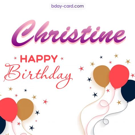 Birthday Images For Christine 💐 — Free Happy Bday Pictures And Photos