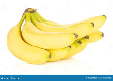 Fresh Yellow Banana Isolated On White Stock Photo Image Of Background