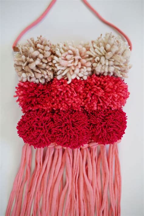 Pom Pom Woven Wall Hanging Tutorial Woven Wall Hanging