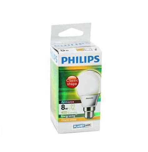 Philips Ambiance Energy Saver Lamp Classic Shape W Warm White Bayonet
