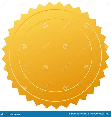 Gold Seal Award Ribbonseps Cartoon Vector 4530243