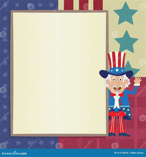 Uncle Sam Banner Stock Vector Illustration Of Blue Stars 41274645