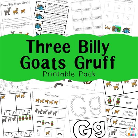 three billy goats gruff activities fun with mama shop