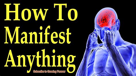 How To Manifest Anything Subconscious Mind Power Secret Youtube