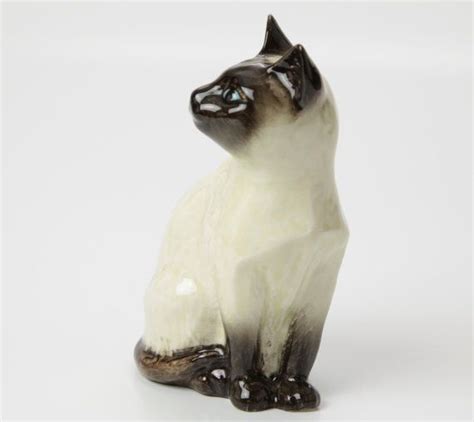 Porcelain Siamese Cat Figurine Beswick 1887 Siamese Cats Penguins
