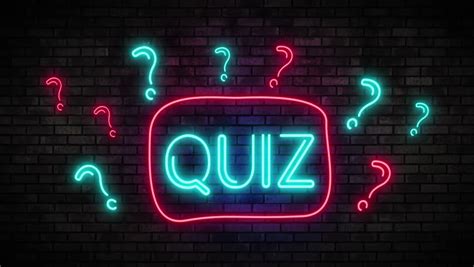 Animated Quiz Banner With Red Question Mark Yes Sign No Sign Icons