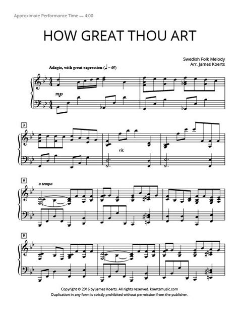 How Great Thou Art Piano Music Hymn Sheet Music Music Lessons