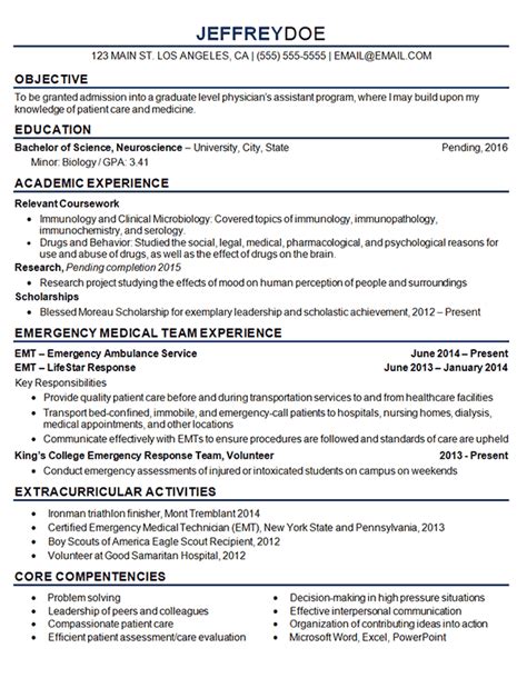 medical student resume  sample