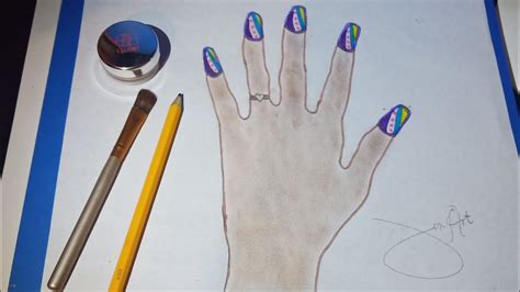 How To Draw Nails Photos Cantik