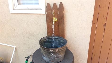 I always love to drink chilled coke. Homemade rain barrel and bucket outdoor sink - YouTube