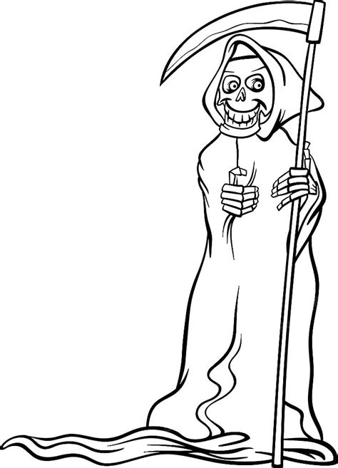 Grim Reaper Coloring Pages 🖌 To Print And Color