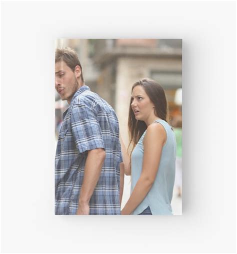 Guy Looking Back Meme Hardcover Journal By Bebito Redbubble