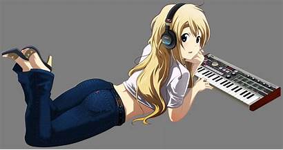 Tsumugi Blonde Piano Kotobuki Headphones Anime Konachan