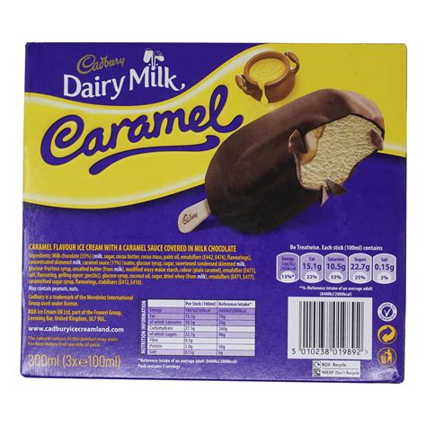 cadbury dairy milk caramel ice cream 3 pack