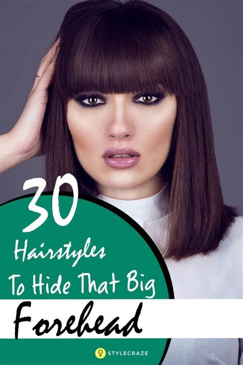 32 Awesome Hairstyles To Hide Or Cover Up Big Foreheads Big Forehead