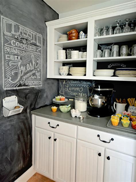 How To Create A Chalkboard Kitchen Backsplash Hgtv