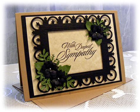 Handmade Elegant Sympathy Card Paper Greeting Cards