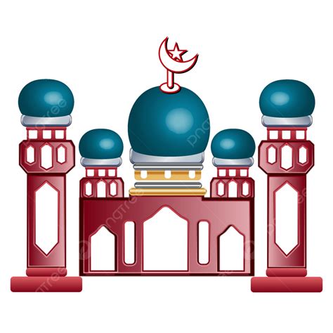 Gambar Desain Masjid Yang Realistis Mesjid Ramadan Kareem Png Dan