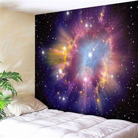 68 Off Wall Hanging Galaxy Print Tapestry Rosegal