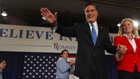 Mitt Romney Vinder T T Iowa Afstemning Udland Dr
