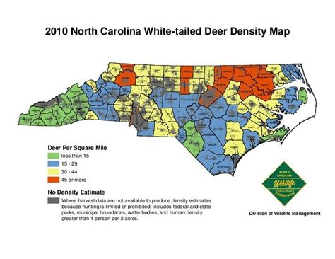 Deer Population Density Map