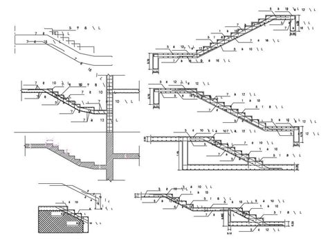 Rcc Staircase Plan And Section Drawing Dwg File Cadbu Vrogue Co