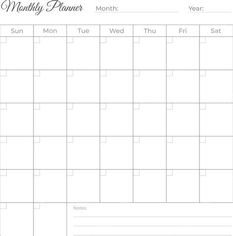 Planificador Mensual Calendario Sin Fecha Png Plan Mensual