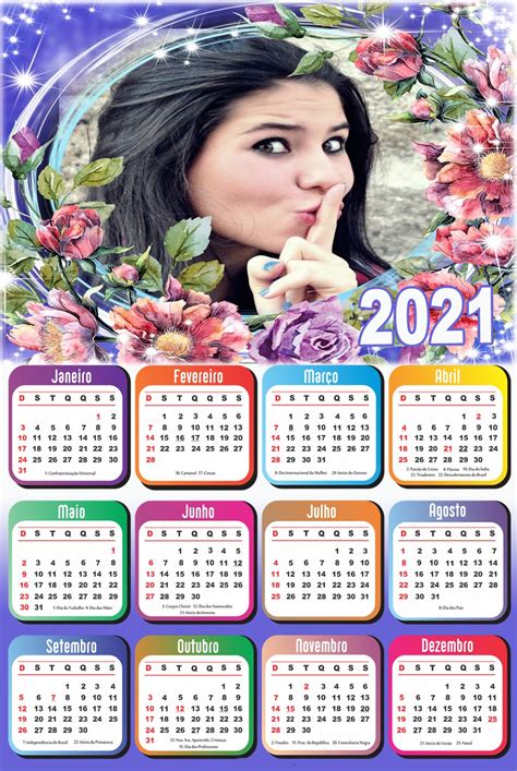 Já sabe o que dará de presente ao seu? Montagem de Fotos | Calendário | Calendário com Foto 2021 ...