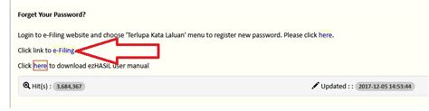 Hasil.gov.my has a traffic rank of 384,934 in the world and is valued at $ 2,060.00 due to a daily income of $ 10.20. ez.hasil.gov.my eFiling/ Filing Income Tax Return Online ...