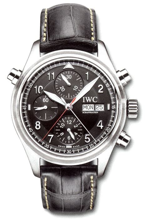 Iwc Iw3713 33 Pilots Watch Spitfire Double Chronograph Stainless