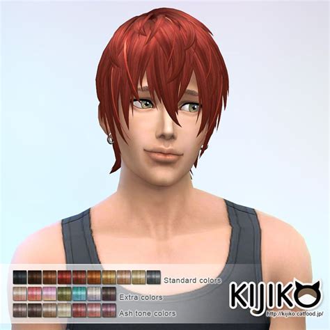 Kijiko Sims V Shaped Bangs Hairstyle Sims 4 Hairs Hairstyles With